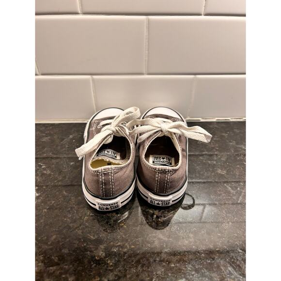 Converse Chuck Taylor All Star Kids Low-Top Sneakers Shoes Gray White Size 8 - Picture 7 of 11
